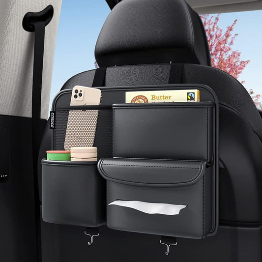 Multifunction Small Objects Car seat Organizer | Premium PU Car Organizer | Car Accessories