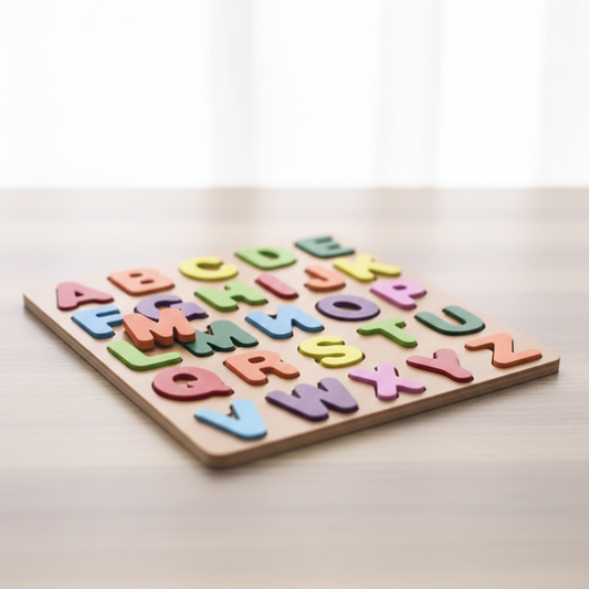 Wooden ABC Alphabet Board | Colorful Learning Letters | Educational Toy