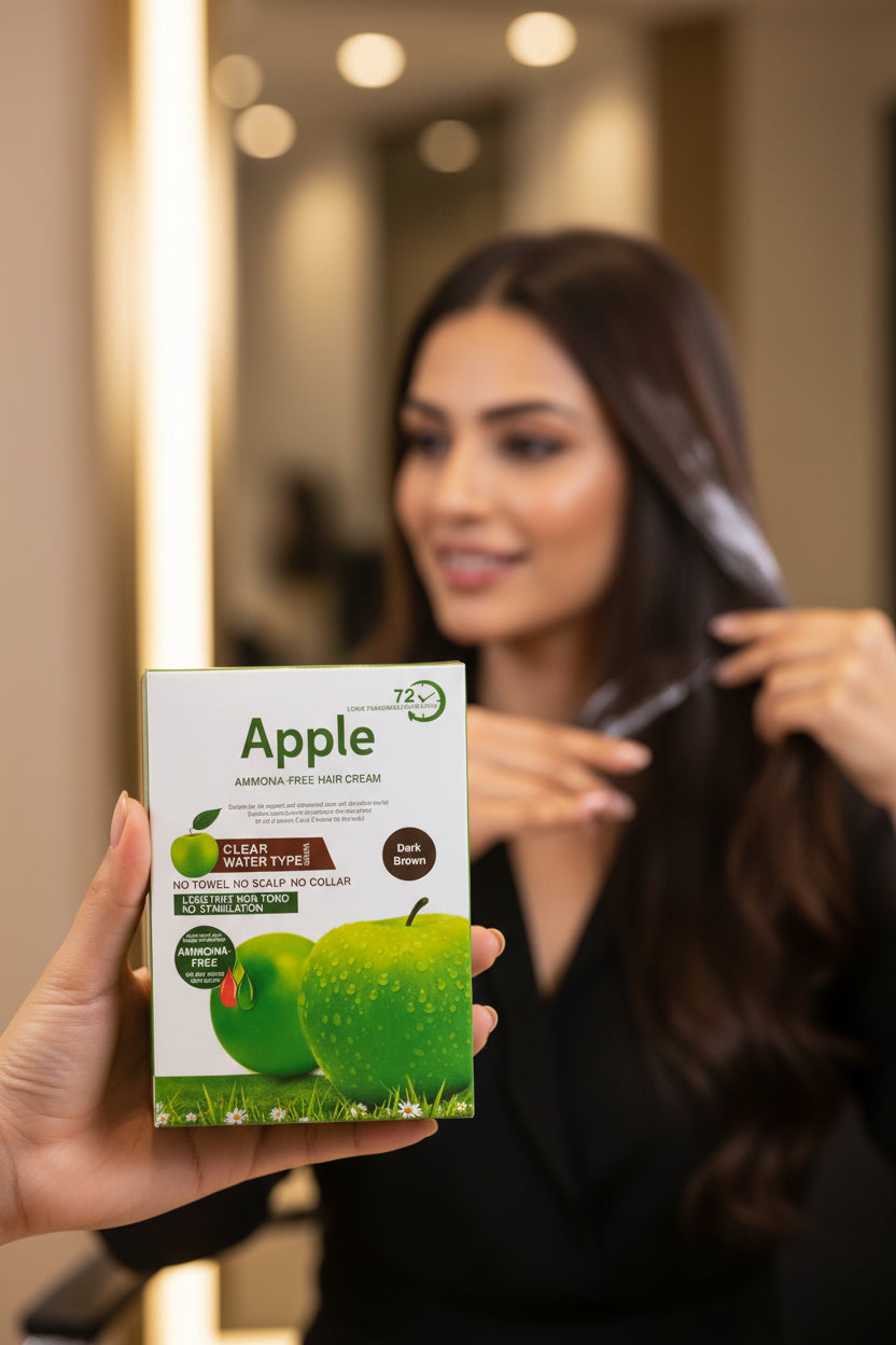 Apple Ammonia-Free Black Hair Shampoo (30ml x 10 Sachets)