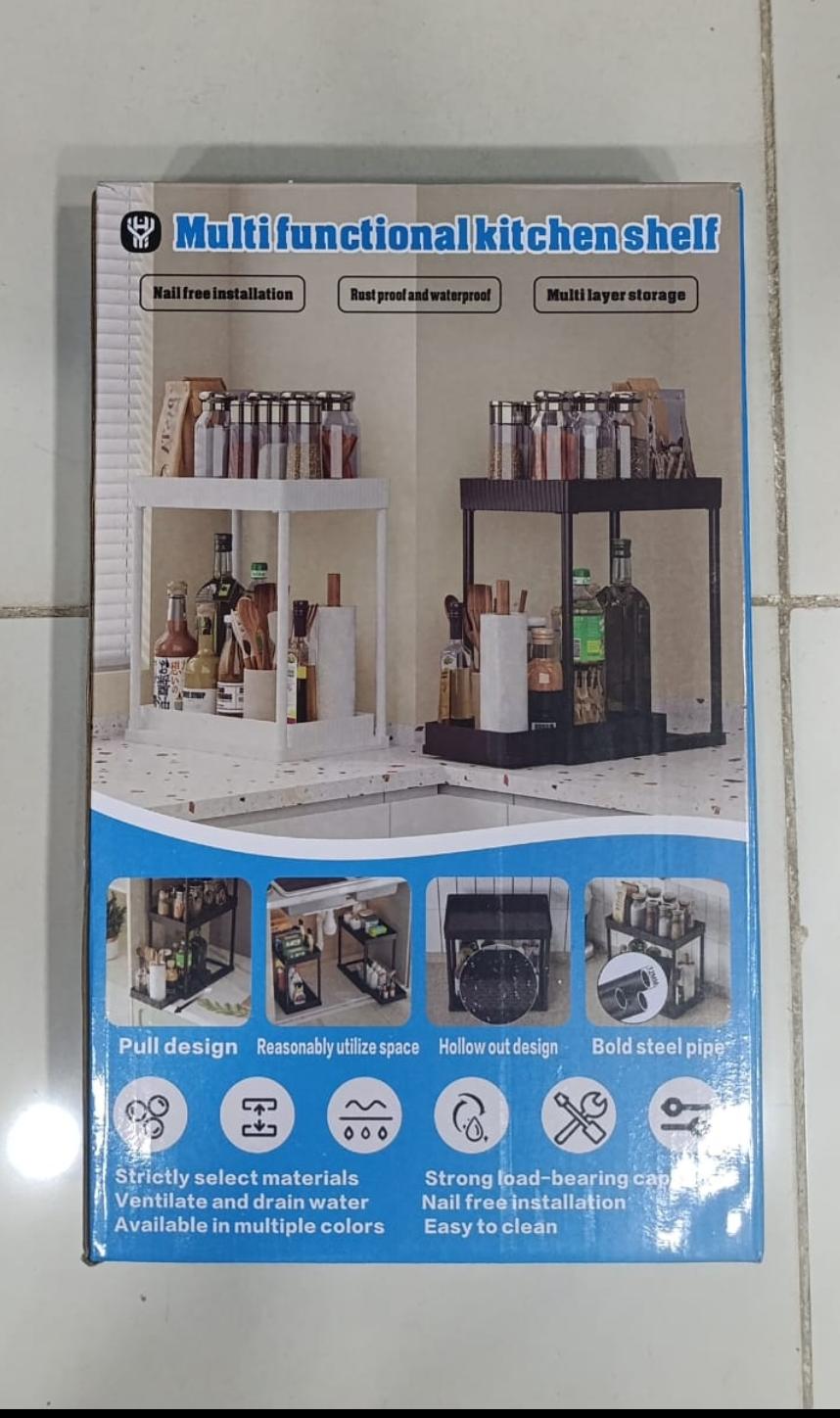 Multi-Functional Kitchen Shelf | Waterproof & Strong Load-Bearing | Random Colour