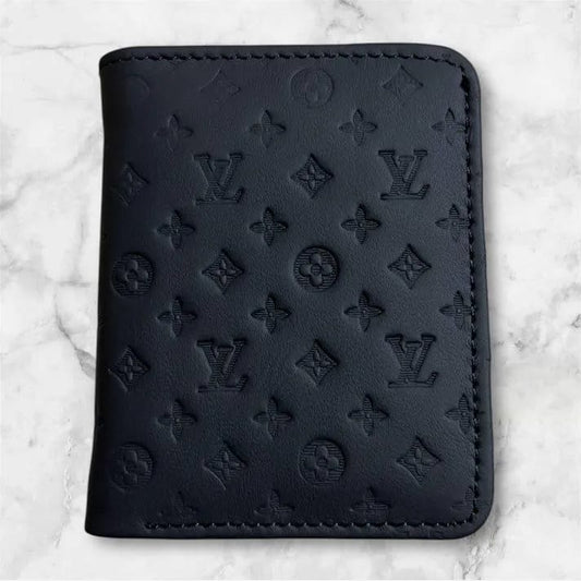 Men's Premium Leather Bi-Fold Wallet | Embossed Designer Pattern Card Holder