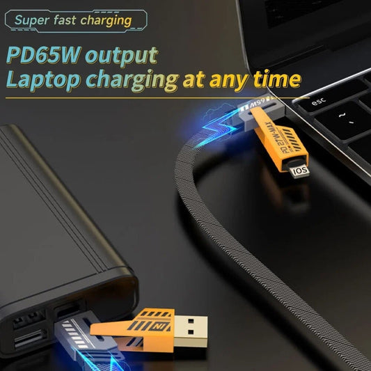 4 In 1 Fast Charging Cable | 1.5 Metre USB Type C PD Charger