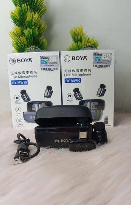 BOYA BY-MW10 Wireless Microphone | Original Wireless Lavalier Microphone for Content Creation