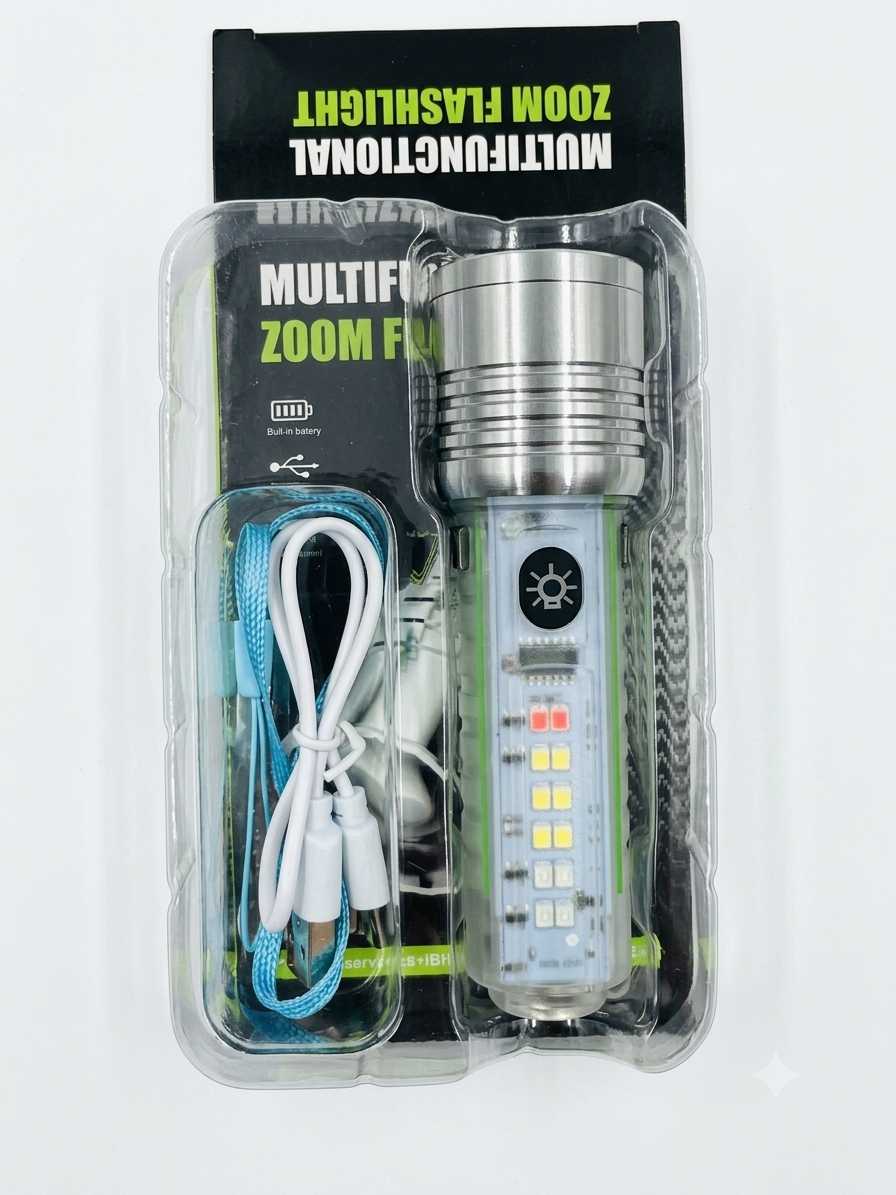 Lot Imported Coba USB Rechargeable Flashlight
