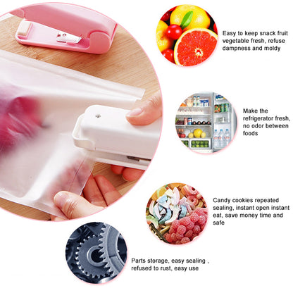 Portable Mini Sealer | Kitchen Storage Bag Sealer (Random Color)