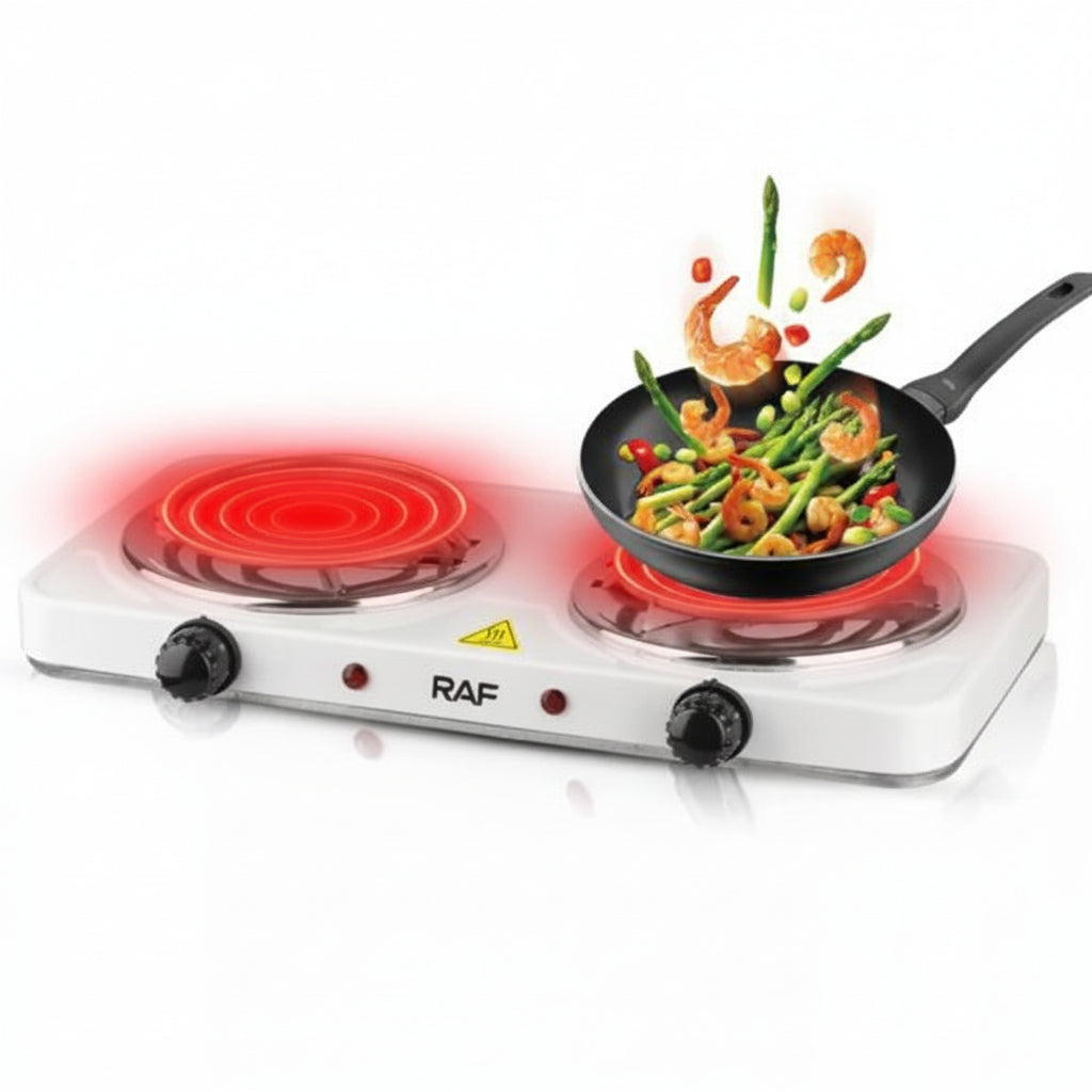 Premium Brand RAF Coil Hotplate Stove | Electric Hot Plate Double Electric Stove