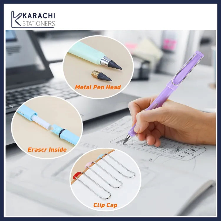 New Writing Pencil | Inkless Pencil (Random Color) | 1 Piece