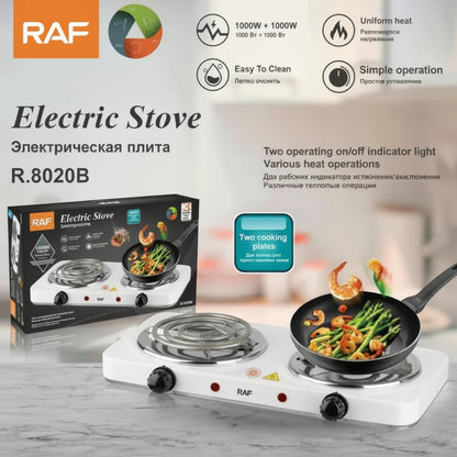 Premium Brand RAF Coil Hotplate Stove | Electric Hot Plate Double Electric Stove