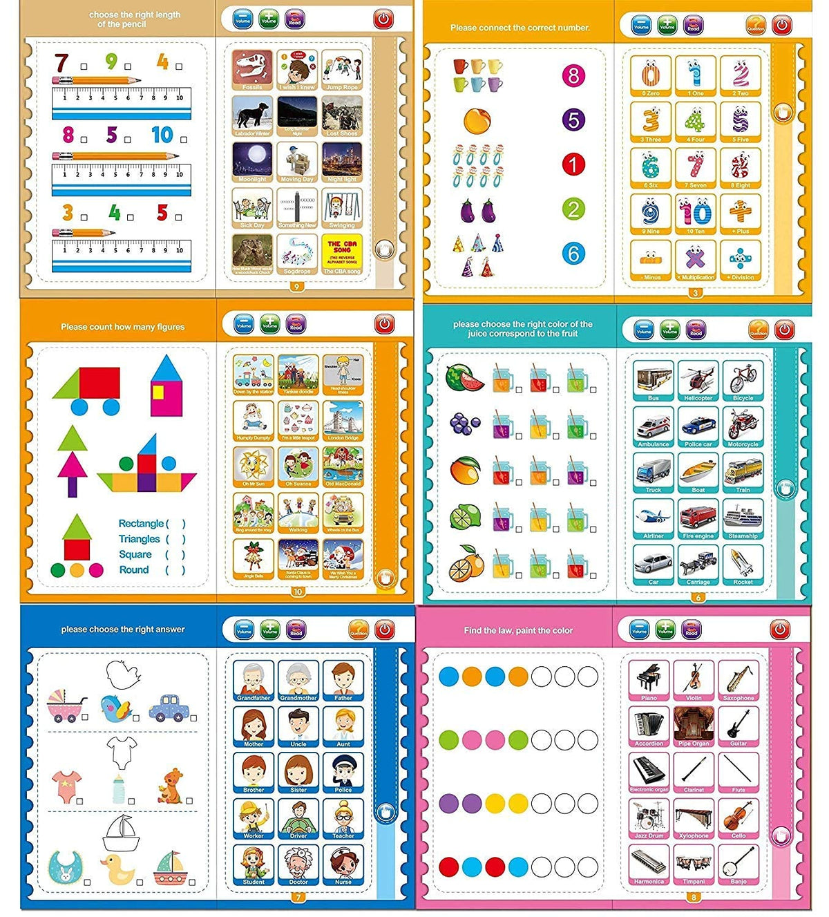Intelligence Book | English Letters Words Learning | Educational Toy