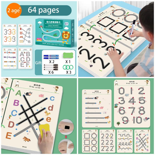 Actuivity Book For Kids | 64 PCS With 2 Pens and Eraser