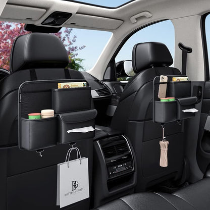 Multifunction Small Objects Car seat Organizer | Premium PU Car Organizer | Car Accessories