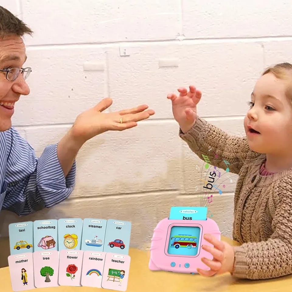 Audible Flash Cards Reading Machine for Kids | English Learning(Random Color )