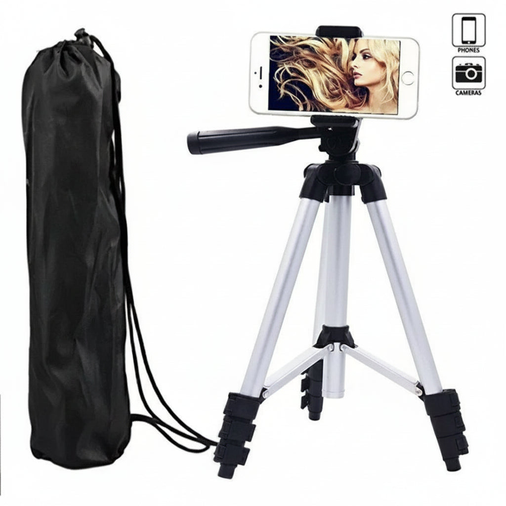 Tripod Camera and Mobile Stand | Adjustable Aluminium Camera Stand