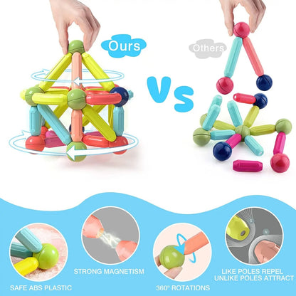 25 pcs Magnetic Blocks Toy | Educational And Fun Magnetic Toy for Kids