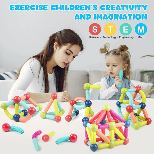 25 pcs Magnetic Blocks Toy | Educational And Fun Magnetic Toy for Kids