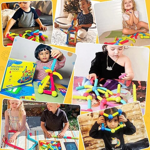 25 pcs Magnetic Blocks Toy | Educational And Fun Magnetic Toy for Kids
