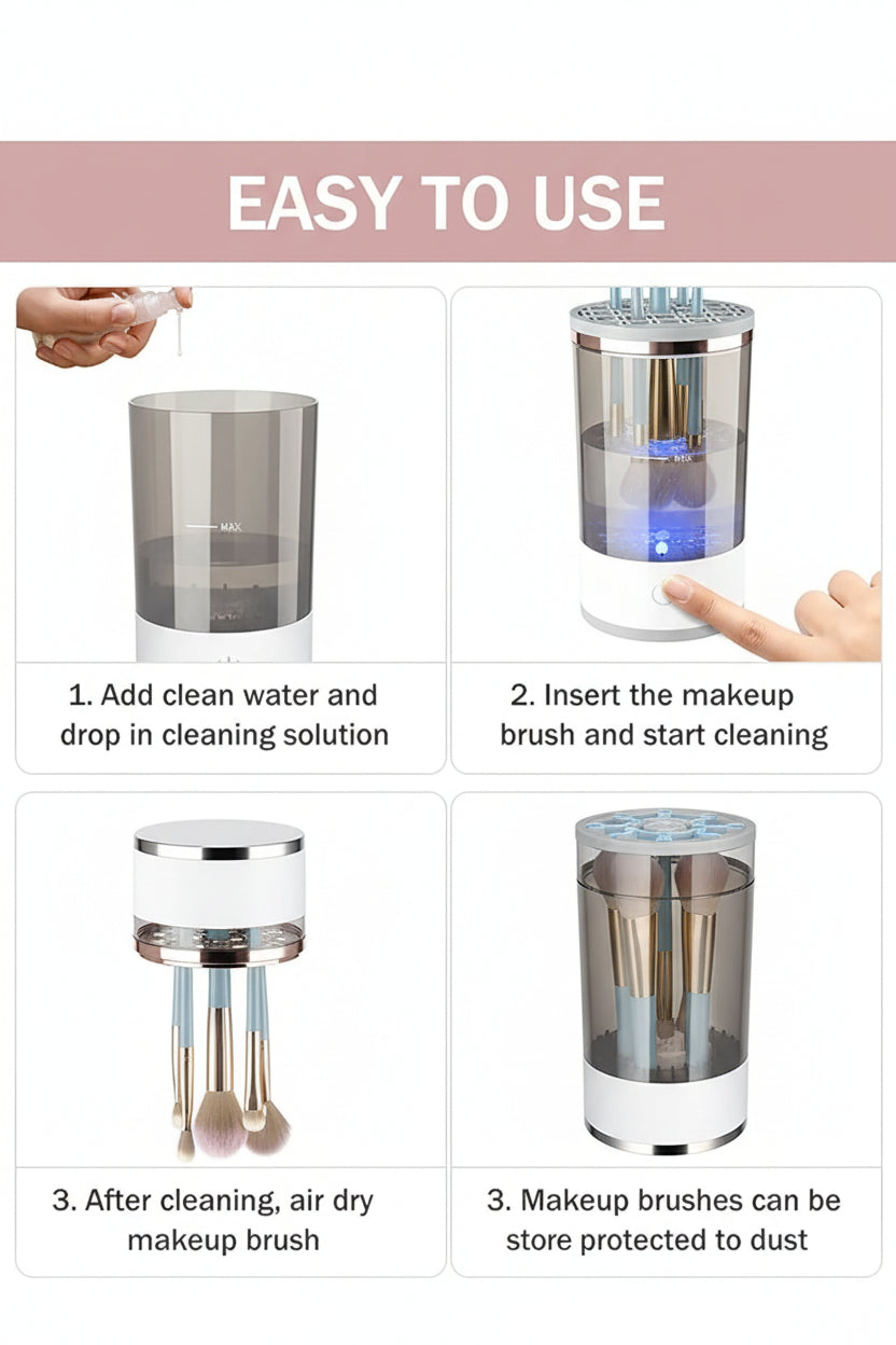 3 In 1 Electric Makeup Brush Cleaner | Automatic Make Up Brush Cleaner