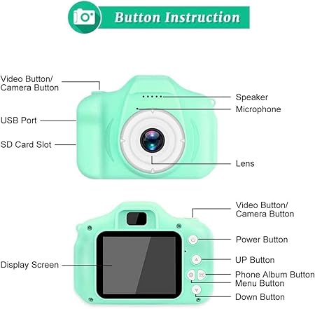 Children Mini Digital Camera | Take Videos - Pictures - (Random Color)