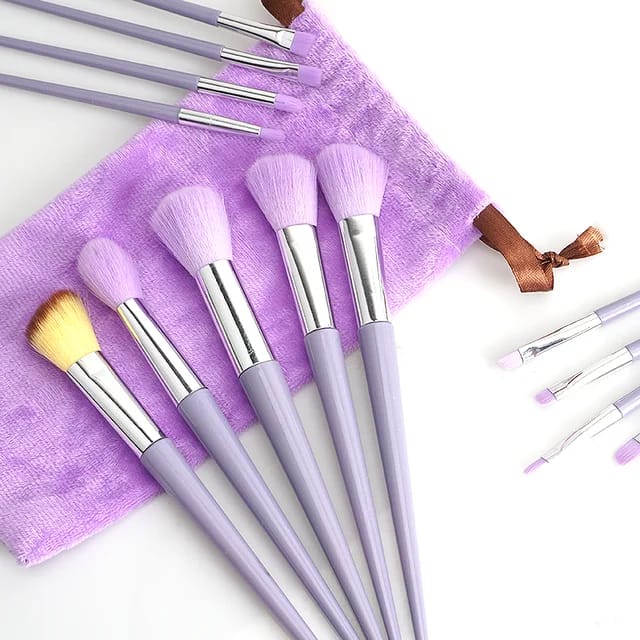 13 Pcs Makeup Brush Set | Soft Bristles | Elegant Velvet Storage Bag Included