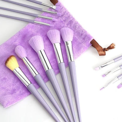 13 Pcs Makeup Brush Set | Soft Bristles | Elegant Velvet Storage Bag Included