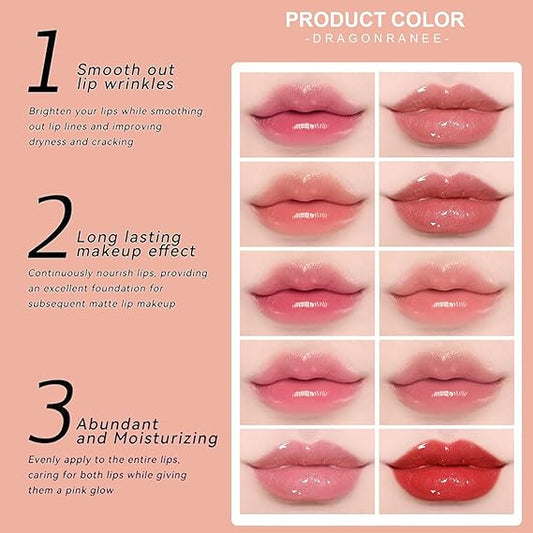 Korean Lip Gloss Set | Korean Shiny Lip Gloss Set (10 pcs) | Light to Dark