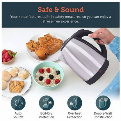 Premium Quality Electric Kettle 2.0 Liter (Silver)