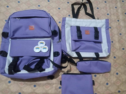 4-Piece School Bag Set | Stylish & Practical New Arrival | 4 Colours Available