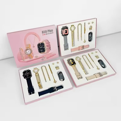 A58 Plus 6 in 1 - Smartwatch For Women | Best Quality Smart Watch | Perfect For Gift