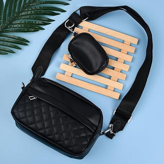 Crossbody Bag | Leather Shoulder Bag With SMALL Coin Purse