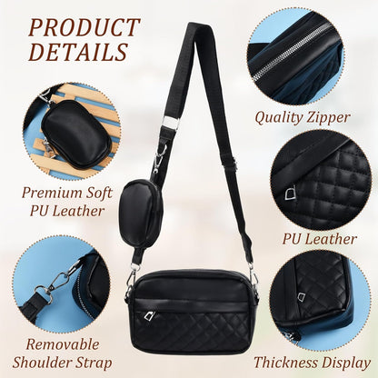 Crossbody Bag | Leather Shoulder Bag With SMALL Coin Purse