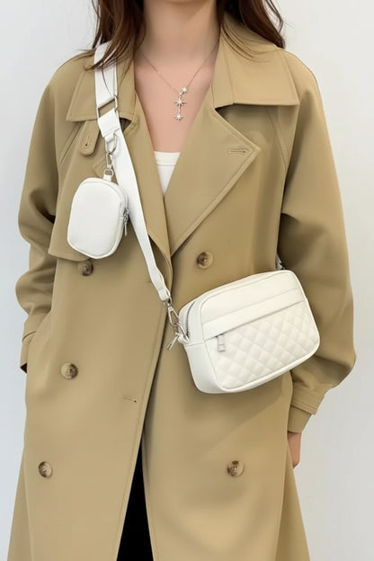 Crossbody Bag | Leather Shoulder Bag With SMALL Coin Purse