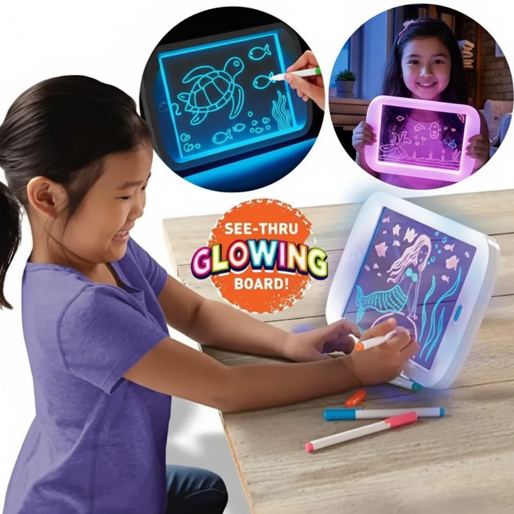 Magic Pad | Glowing LED Board | Draw /Sketch / Create / Doodle / Write / Learning Tablet