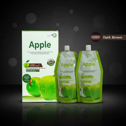 Apple Hair Color 200ml | Long-Lasting Hair Dye (Dark Brown Colour)