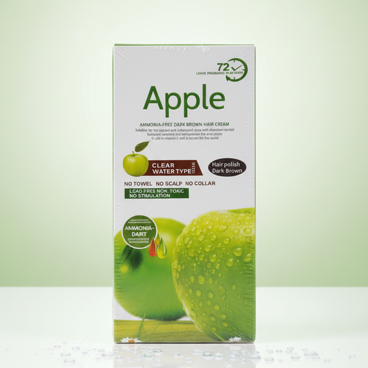 Apple Hair Color 200ml | Long-Lasting Hair Dye (Dark Brown Colour)