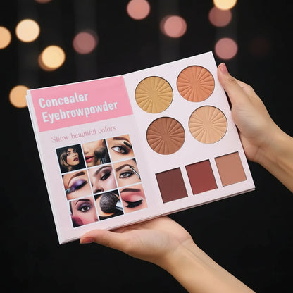 All In One Professional Makeup Palette Book | Complete 4 In 1 Beauty Kit