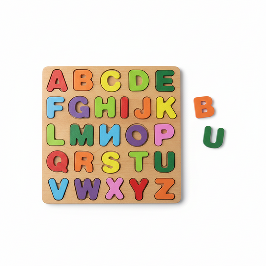 Wooden ABC Alphabet  Board | Colorful Learning Letters | Educational Toy