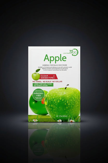 Apple Ammonia-Free Black Hair Shampoo (30ml x 10 Sachets)