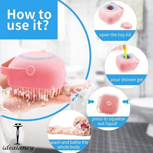 Silicone Bath Body Brush | Exfoliating Scrub | Random Colour
