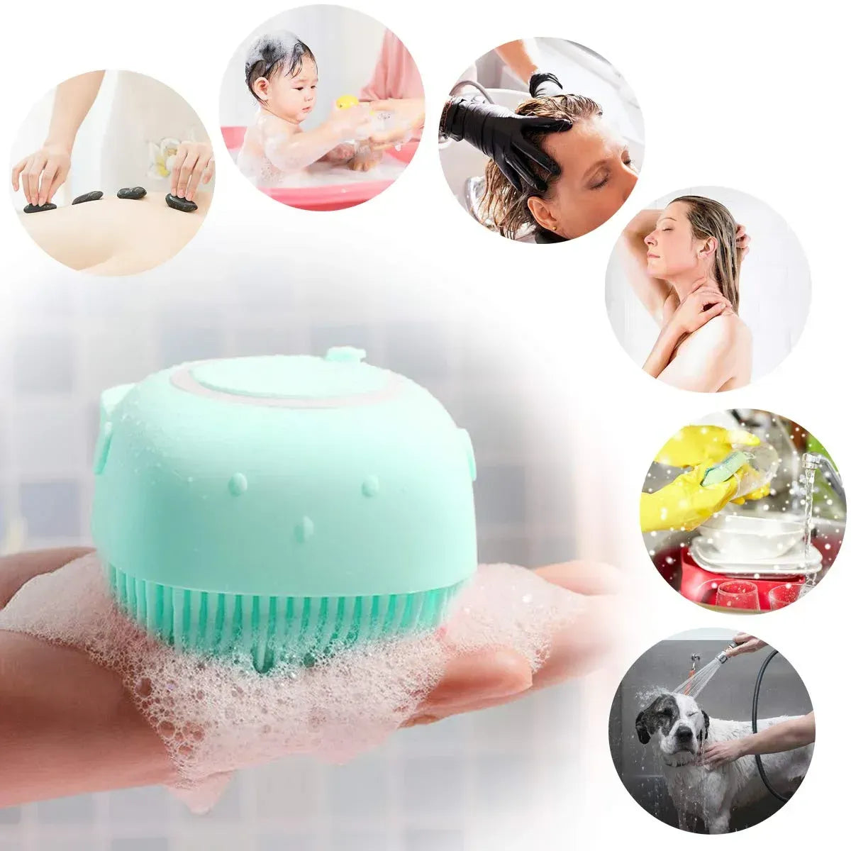 Silicone Bath Body Brush | Exfoliating Scrub | Random Colour