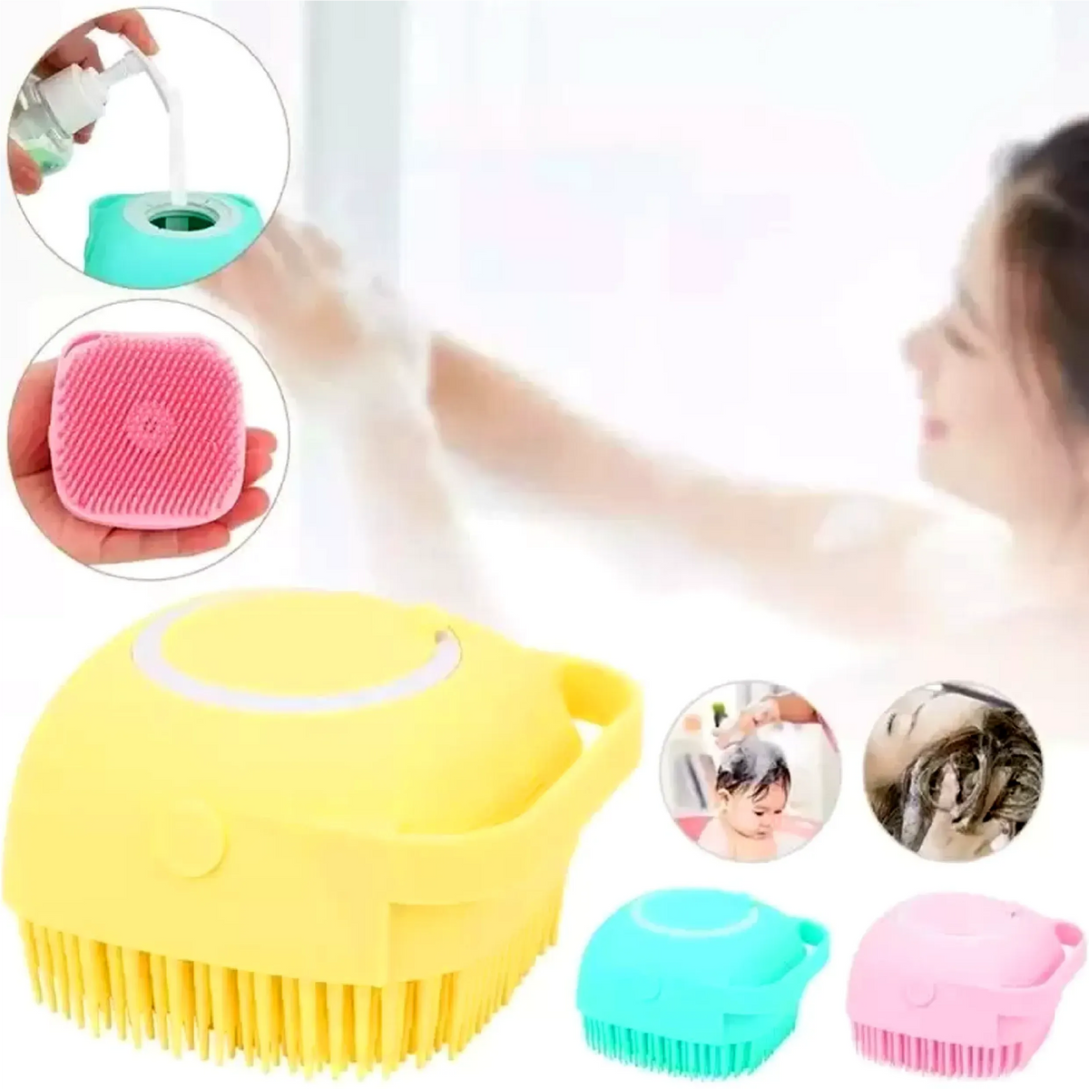 Silicone Bath Body Brush | Exfoliating Scrub | Random Colour
