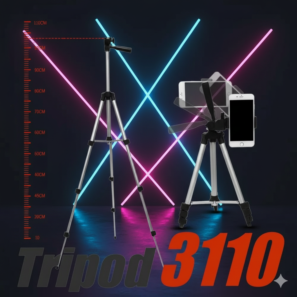 Tripod Camera and Mobile Stand | Adjustable Aluminium Camera Stand