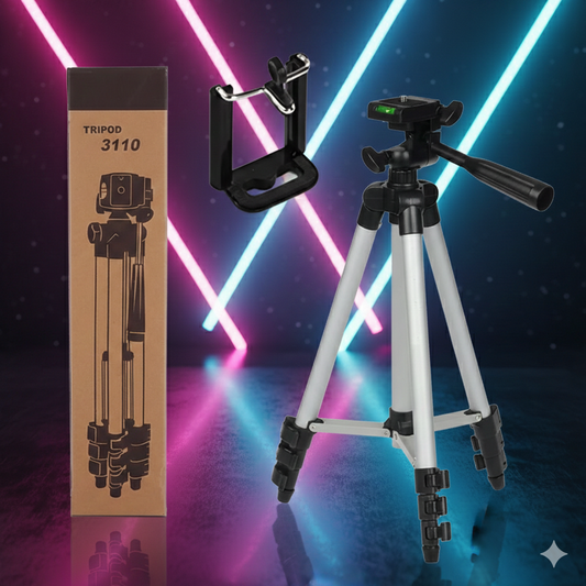 Tripod Camera and Mobile Stand | Adjustable Aluminium Camera Stand