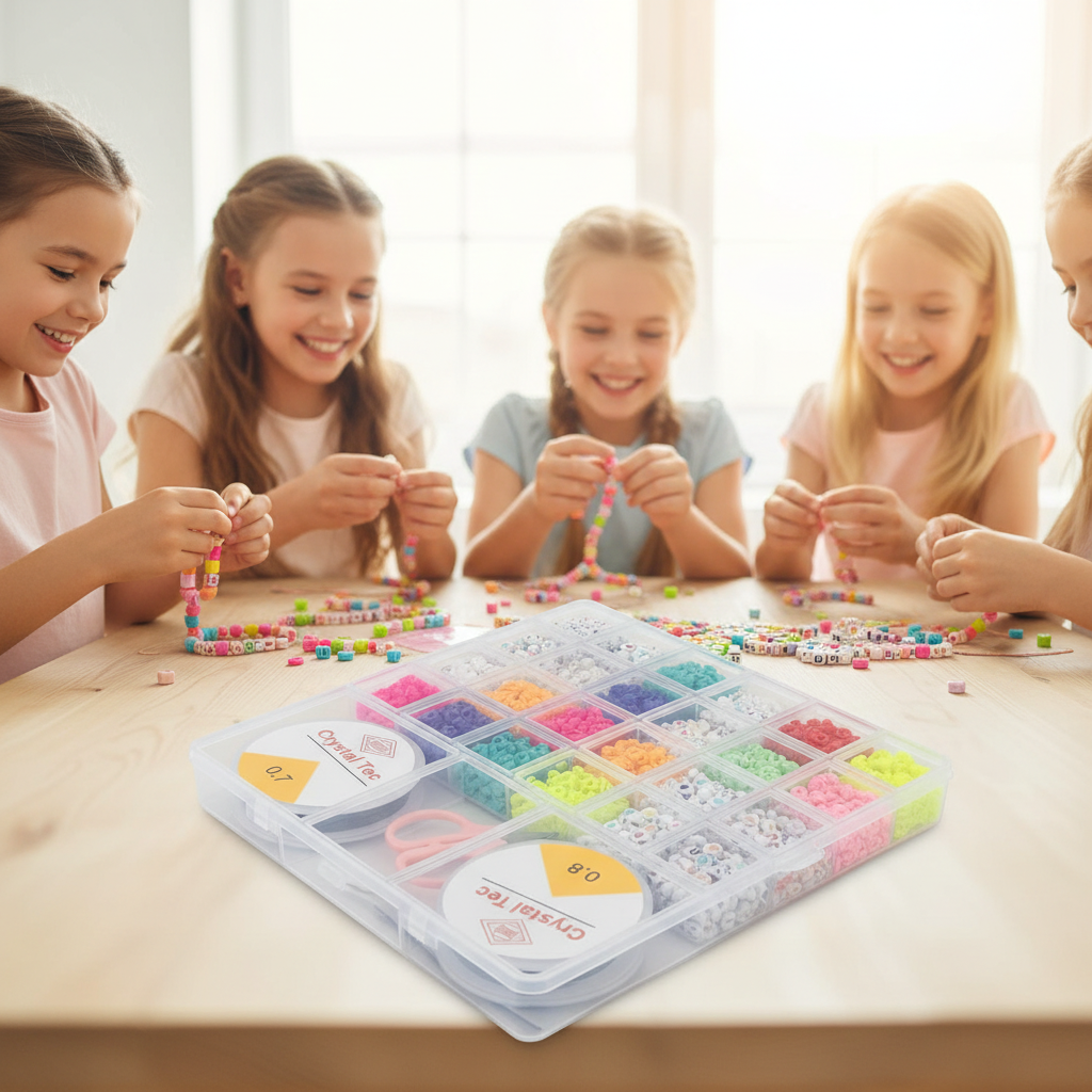 DIY Beads Box – Colorful Beads Set for Necklace & Jewelry Making