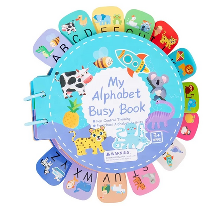 My Busy Book | Interactive Learning Kit for Kids| Magnetic Letters & Activity Pages