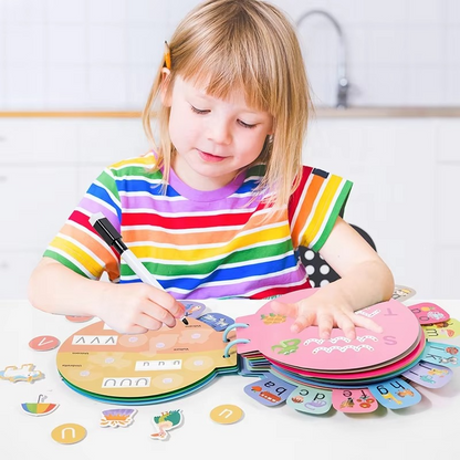 My Busy Book | Interactive Learning Kit for Kids| Magnetic Letters & Activity Pages