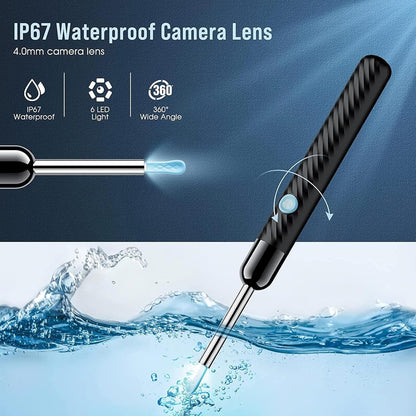 Rechargeable Smart Wireless Ear Camera Kit | Visual Ear Wax Removal Tool | Random Colour