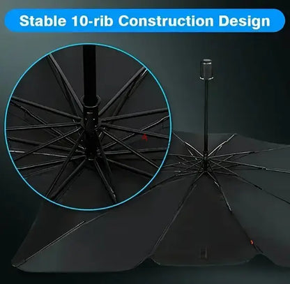 Premium Car Windshield Sun Shade Umbrella | Foldable UV Reflector & Heat Insulation Cover