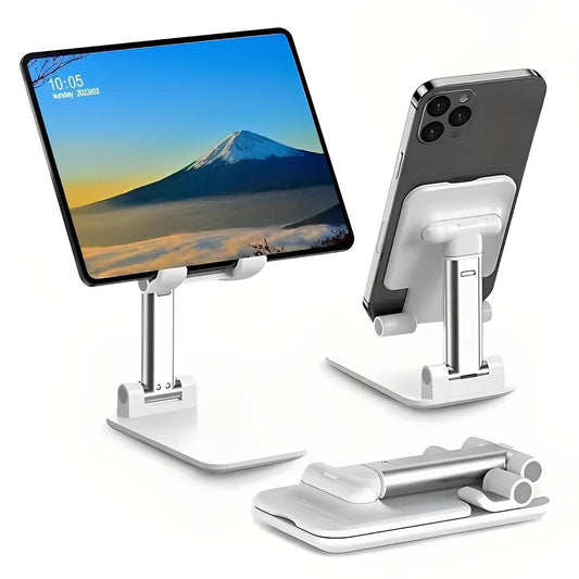 Premium Foldable Desktop Stand | Adjustable Height & Multi-Angle | Random Colour
