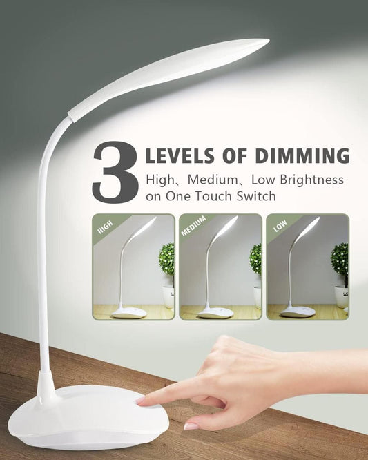 3 Levels Dimming LED Desk Lamp | Smart Touch Control |  Study Light