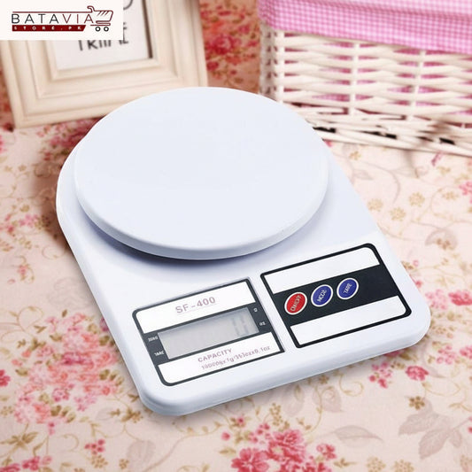SF-400 Kitchen Weight Scale upto 10kg With Cell & Light | Weight Scale For Baking & Cooking
